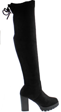 Forever Match L8 Womens Platform Thigh High Boots -Bamboo Store MatchL8Blk2