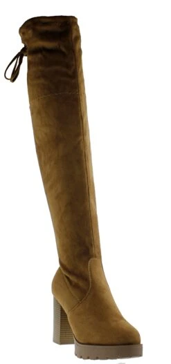 Forever Match L8 Womens Platform Thigh High Boots -Bamboo Store MatchL8Tan 1
