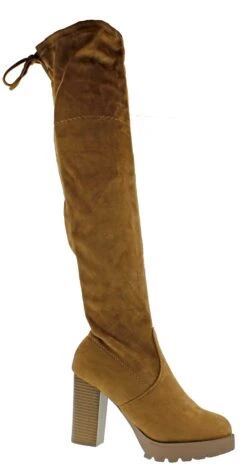 Forever Match L8 Womens Platform Thigh High Boots -Bamboo Store MatchL8Tan 2
