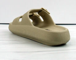 Forever Meek 03 Women's Double Strap Buckle Cloud Cushion Slides -Bamboo Store Meek 03 5