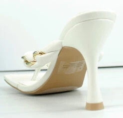 Milah Women's Twisted Chain Heeled Thong Sandals -Bamboo Store Milah 6