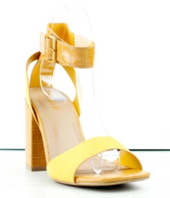 Bamboo Milestone-11 Womens Single Band Block Heel Sandals -Bamboo Store Milestone11 2