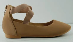 Minnie 1 Women's Strappy Almond Toe Comfort Flats 12 Minnie 1 Women's Strappy Almond Toe Comfort Flats -Bamboo Store Minnie1Tan 3