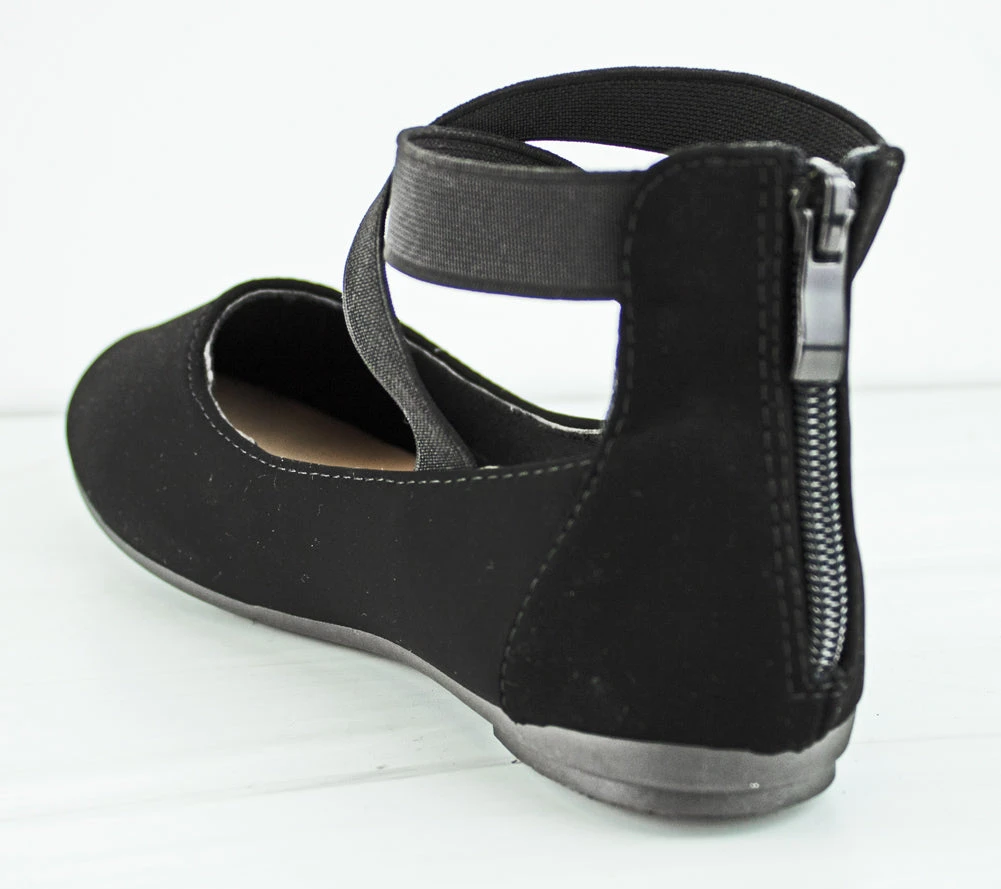 Minnie 1 Women's Strappy Almond Toe Comfort Flats 5 Minnie 1 Women's Strappy Almond Toe Comfort Flats - Image 3