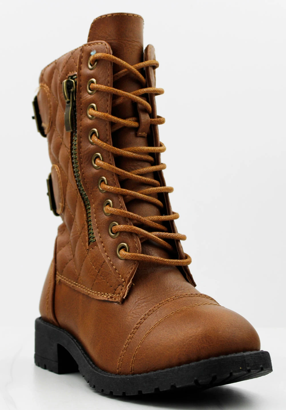 Mountain-82k GirlsKnee High Buckle Accent Combat Boot 8 Mountain-82k GirlsKnee High Buckle Accent Combat Boot - Image 6