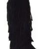 Mudd 55 Womens Below The Knee 4 Layer Fringe Moccasin Boots