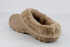 MuffinWomens Fur Lining Slip On Clogs -Bamboo Store MuffinBrown 3