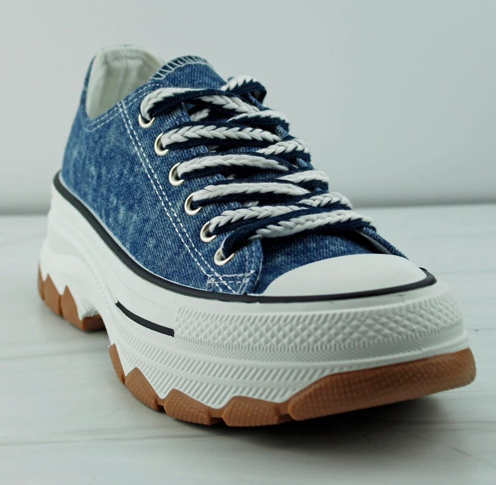 Murphy 58 Women's Low Top Platform Canvas Sneakers 3 Murphy 58 Women's Low Top Platform Canvas Sneakers