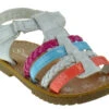NY 36A Baby Girl's Strappy Braided Multi Color Gladiator Sandals 1 NY 36A Baby Girl's Strappy Braided Multi Color Gladiator Sandals -Bamboo Store NY 36AWhite 1