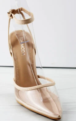 Nova-3 Womens Translucent Pointed Toe Heeled Pumps -Bamboo Store Nova3 1