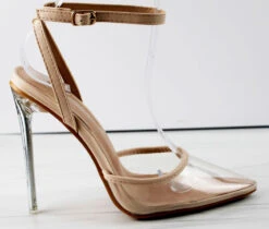 Nova-3 Womens Translucent Pointed Toe Heeled Pumps -Bamboo Store Nova3 2