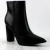 Obsession Game Womens Block Heel Pointed Toe Ankle Boots -Bamboo Store ObsessionGame 11