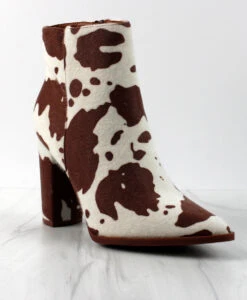 Obsession Game Womens Block Heel Pointed Toe Ankle Boots -Bamboo Store ObsessionGame 2