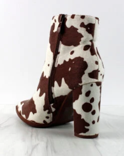 Obsession Game Womens Block Heel Pointed Toe Ankle Boots -Bamboo Store ObsessionGame 4