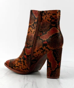 Obsession Game Womens Block Heel Pointed Toe Ankle Boots -Bamboo Store ObsessionGame 7