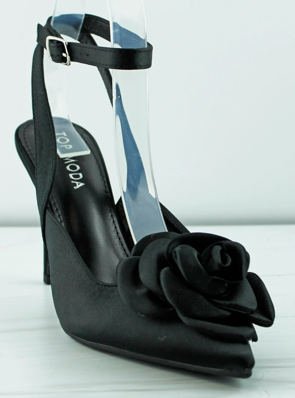 Origin 1 Women's Floral Accent Pointed Toe Mid Heels 6 Origin 1 Women's Floral Accent Pointed Toe Mid Heels - Image 4