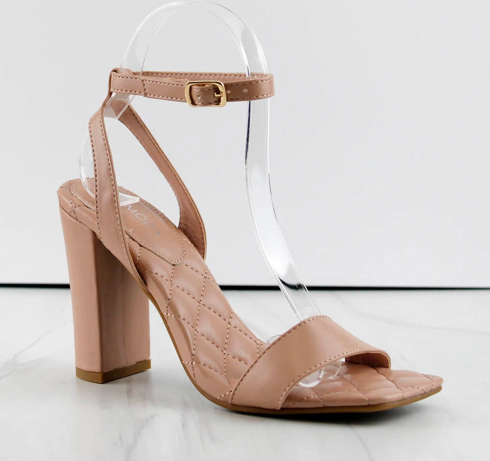 Pita 48 Womens Squared Open Toe Block Heel Sandals 9 Pita 48 Womens Squared Open Toe Block Heel Sandals - Image 7