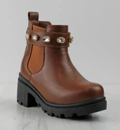 Forever Pacific 08k Little Girls Jewel Rhinestone Ankle Boots -Bamboo Store Pacific 08k 8