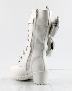 Pacific 34k Little Girls Pouch Accent Knee High Lace Up Boots -Bamboo Store Pacific 34k 1