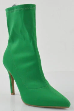 Palin 2 Women's Slip On Closed Toe Mid Stiletto Heels 17 Palin 2 Women's Slip On Closed Toe Mid Stiletto Heels -Bamboo Store Palin2Green 3