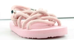 Pearly Y Eva Little Girl's Strappy Lace Up Flat Sandals