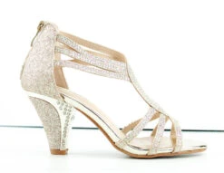 Forever Perform 65 Women's Rhinestone Embellished Heel Sandals -Bamboo Store Perform65 1