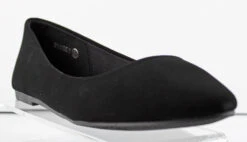 Phase 7 Women's Pointed Toe Ballet Flats -Bamboo Store Phase7Black 3
