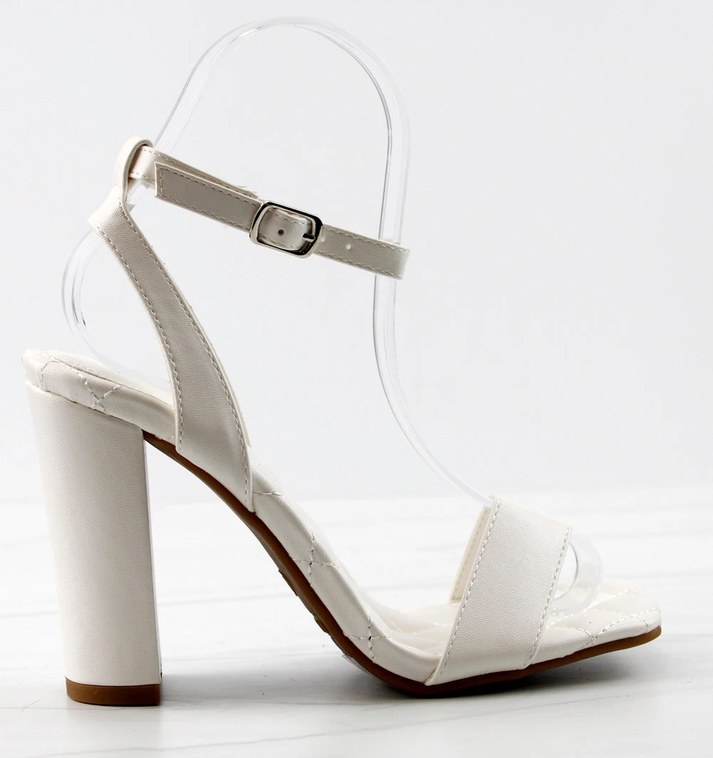 Pita 48 Womens Squared Open Toe Block Heel Sandals 4 Pita 48 Womens Squared Open Toe Block Heel Sandals - Image 2