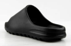 Playoff Womens Casual Horizontal Grooved Outsole Slides -Bamboo Store PlayoffBlack 3