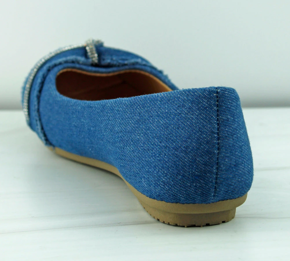 Pongo 28 Women's Rhinestone Accent Round Toe Comfort Flats 5 Pongo 28 Women's Rhinestone Accent Round Toe Comfort Flats - Image 3