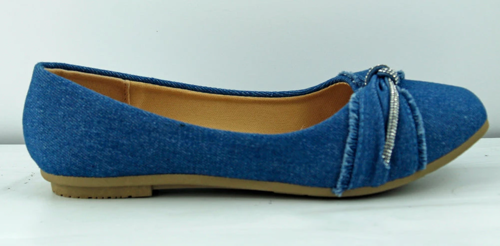 Pongo 28 Women's Rhinestone Accent Round Toe Comfort Flats 4 Pongo 28 Women's Rhinestone Accent Round Toe Comfort Flats - Image 2