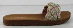 Forever Reform 38 Women's Braided Rhinestone Slip On Sandals -Bamboo Store Reform38 5