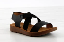 Reform 53KA Baby Girls Criss Cross Elastic Strap Flat Sandals