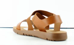 Forever Reform 53 Women's Criss Cross Elastic Strap Flat Sandals -Bamboo Store Reform53 7