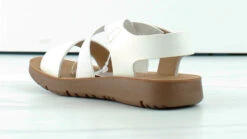 Reform 53K Little Girls Criss Cross Elastic Strap Flat Sandals -Bamboo Store Reform53k 1