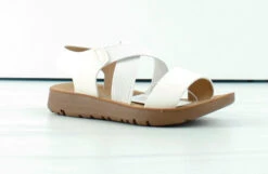 Reform 53K Little Girls Criss Cross Elastic Strap Flat Sandals -Bamboo Store Reform53k 5