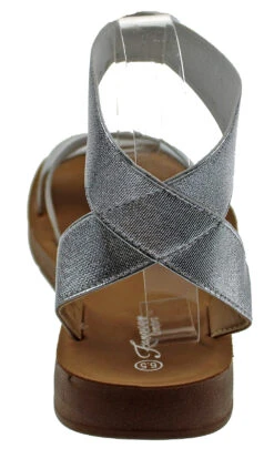 Forever Reform-54 Womens Open Toe Platform Sandals -Bamboo Store Reform54Silver 3