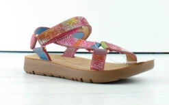 Reform-76k Little Girls Light Weight Side Strap Glitter Sandals -Bamboo Store Reform76K 6