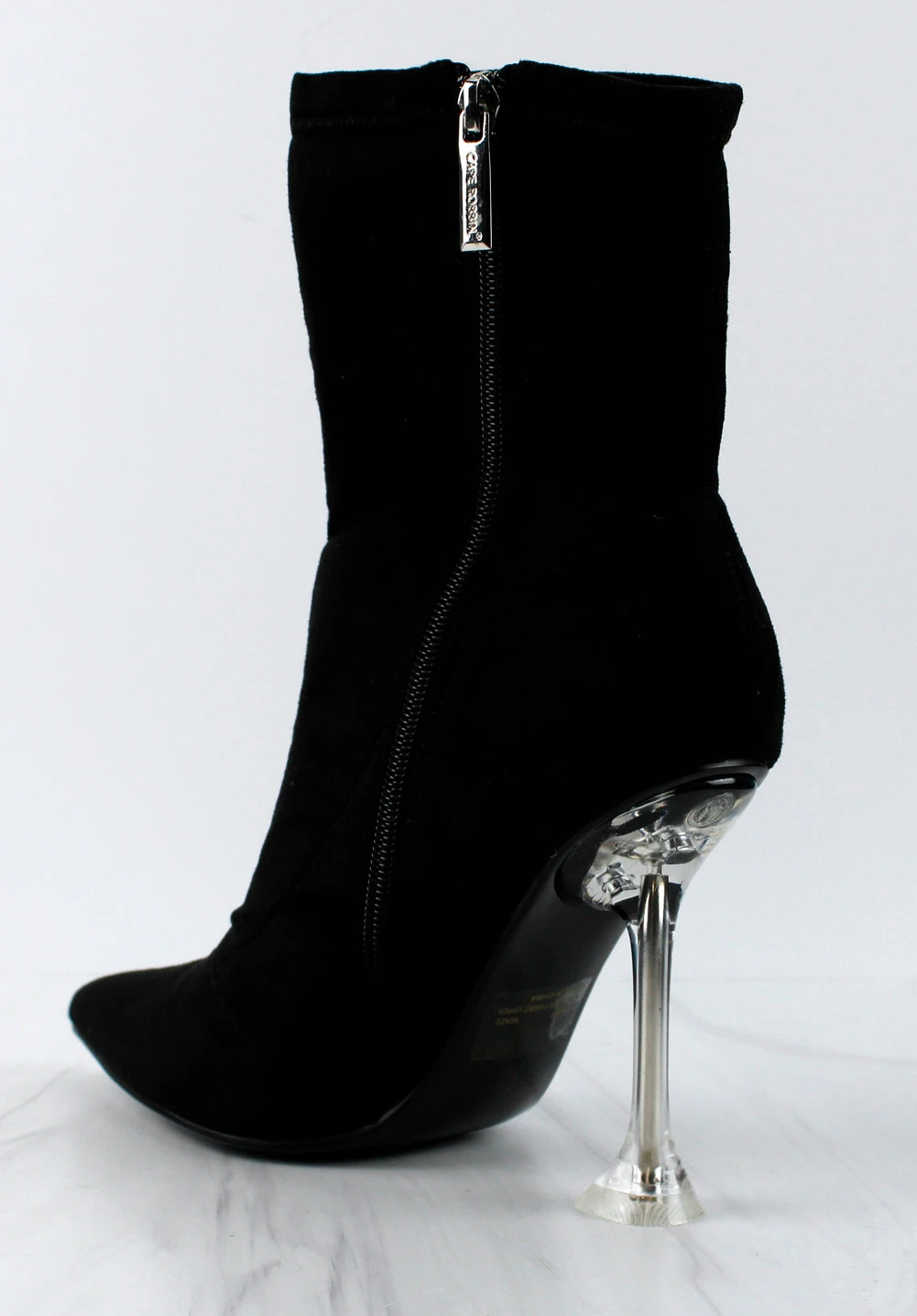 Renee Womens Pointed Toe Translucent Stiletto Heel Boots 5 Renee Womens Pointed Toe Translucent Stiletto Heel Boots - Image 3