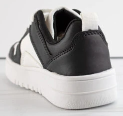 Rexx 02K Little Girl's Lace Up Low Top Casual Sneakers -Bamboo Store Rexx02kblk