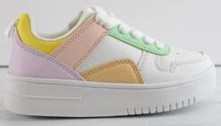 Rexx 02K Little Girl's Lace Up Low Top Casual Sneakers -Bamboo Store Rexx02kmulti2