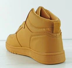 Rexx 11 Women's Lace Up High Top Casual Sneakers -Bamboo Store Rexx11Tan 3