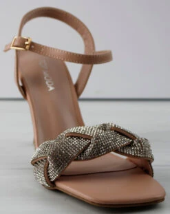 Roadie 8 Women's Braided Mid Heel Rhinestone Stiletto Sandals 11 Roadie 8 Women's Braided Mid Heel Rhinestone Stiletto Sandals -Bamboo Store Roadie8 4