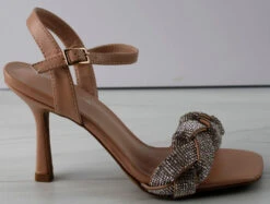 Roadie 8 Women's Braided Mid Heel Rhinestone Stiletto Sandals 12 Roadie 8 Women's Braided Mid Heel Rhinestone Stiletto Sandals -Bamboo Store Roadie8 5