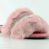 Sarah 008 Womens Flat Slip On Faux Fur Sandals -Bamboo Store Sarah008 2