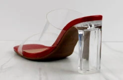 SELMA 1 Womens Clear StrapClear Block Heel Sandals -Bamboo Store Selma 1 4