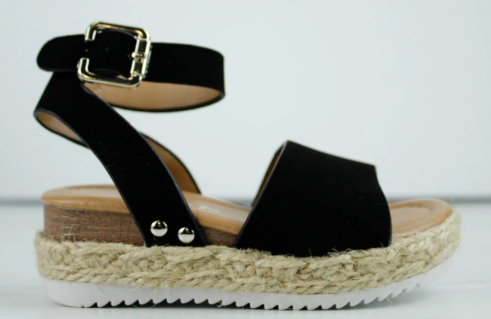 Forever Sensational-1KA Baby Girl's StrappyPlatform Espadrille Sandals 4 Forever Sensational-1KA Baby Girl's StrappyPlatform Espadrille Sandals - Image 2