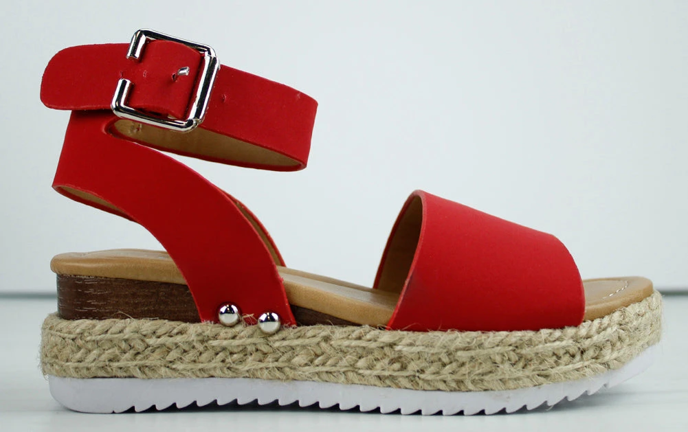 Sensational-1K Strappy Little Girl's Platform Espadrille Sandals 4 Sensational-1K Strappy Little Girl's Platform Espadrille Sandals - Image 2