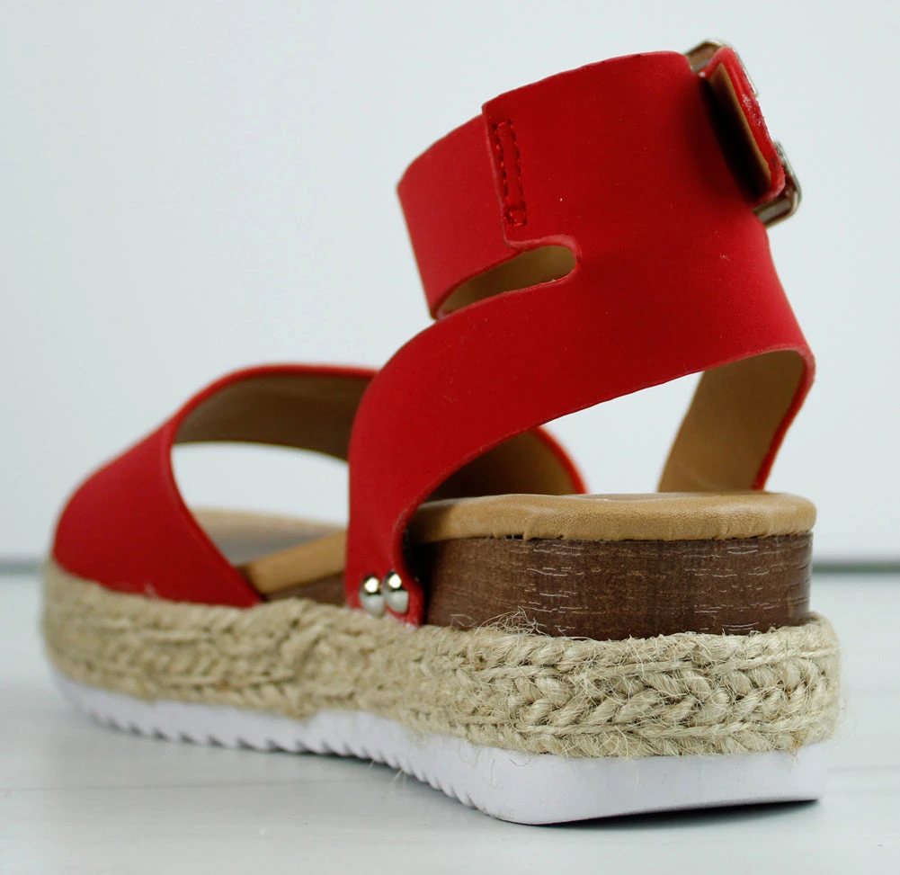 Sensational-1K Strappy Little Girl's Platform Espadrille Sandals 5 Sensational-1K Strappy Little Girl's Platform Espadrille Sandals - Image 3