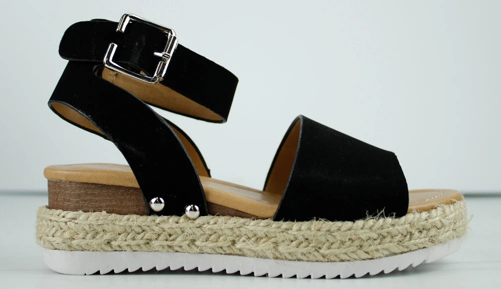 Sensational-1K Strappy Little Girl's Platform Espadrille Sandals 7 Sensational-1K Strappy Little Girl's Platform Espadrille Sandals - Image 5